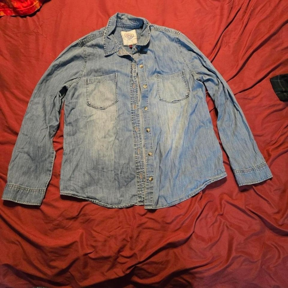Denim‎ Button Up Shirt